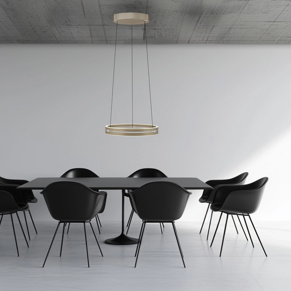 Kantoor hanglamp Pure E-Loop bronce - Ø 50cm Paul Neuhaus 4012248398357