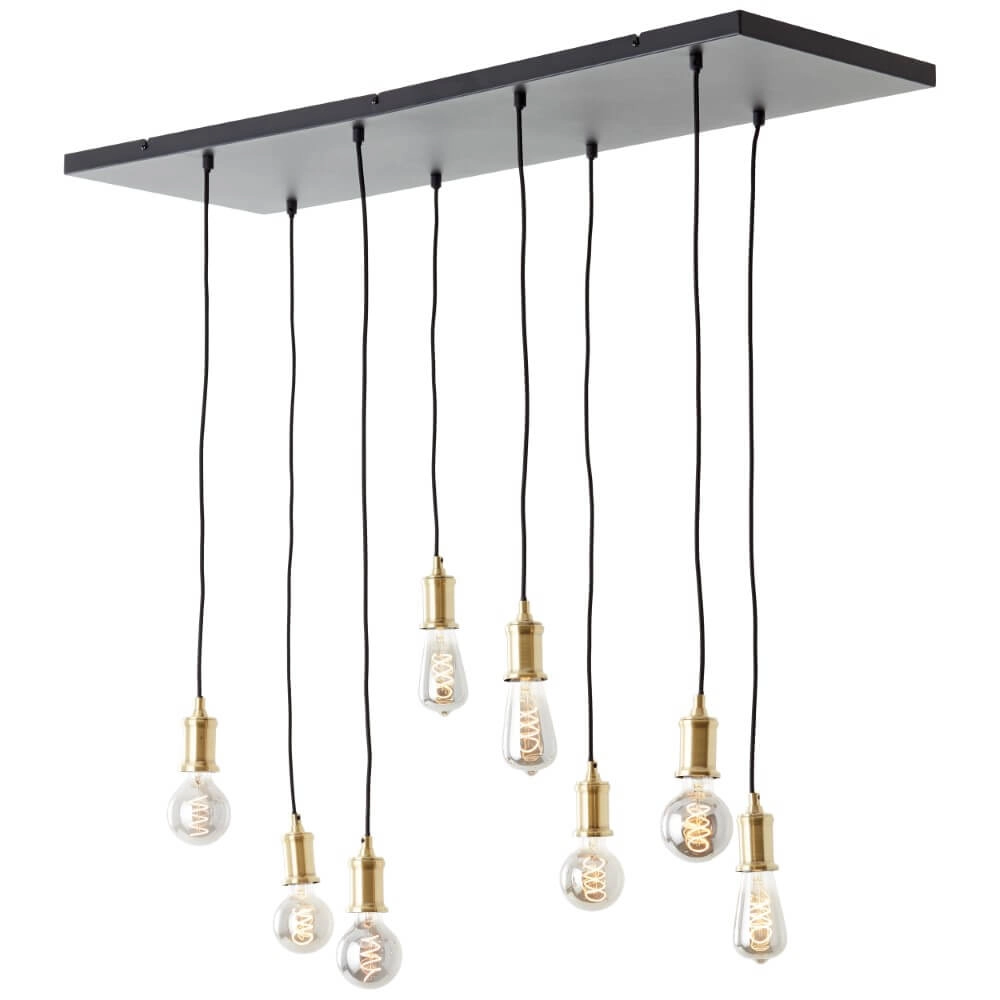 Hanglamp Darcia met 8 pendels