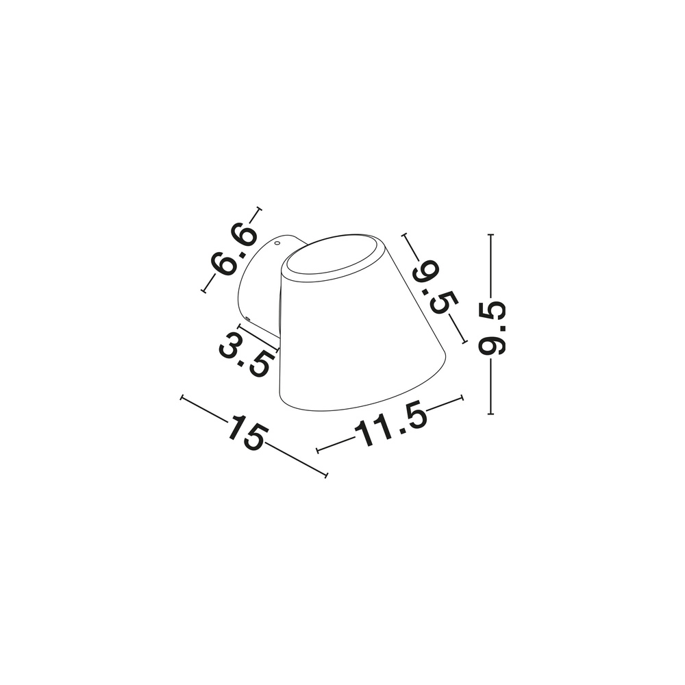 Design wandlamp Bell zwart Lyora 5212017488107