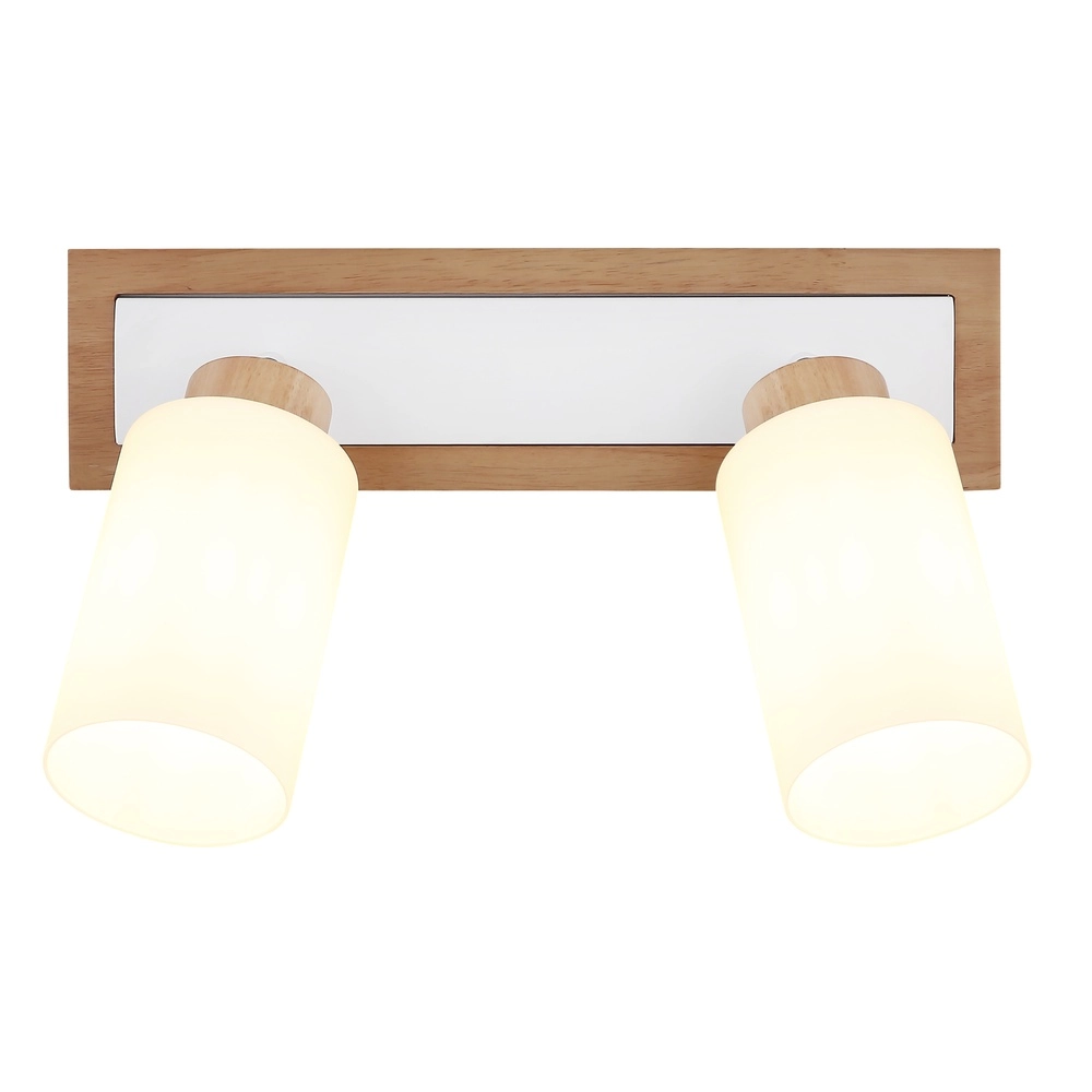 Plafondlamp Rowena 2-lichts hout Globo 9007371592357