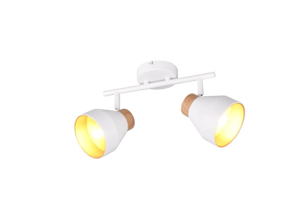 Design plafondlamp 2-lichts Valentin wit