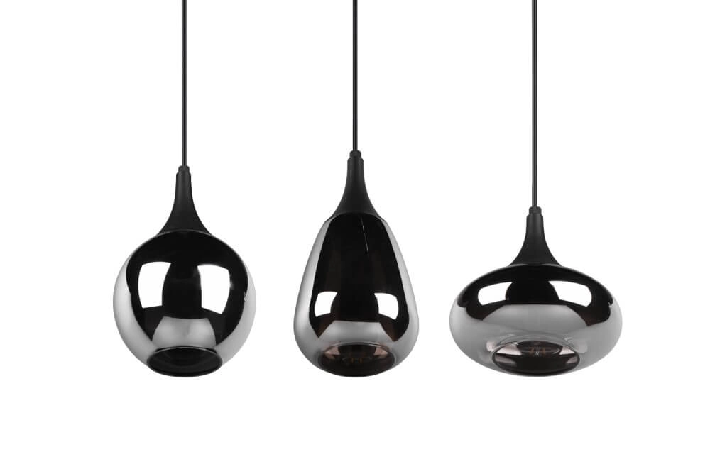 3-lichts hanglamp Lumina met smoke glas Trio 4017807542271