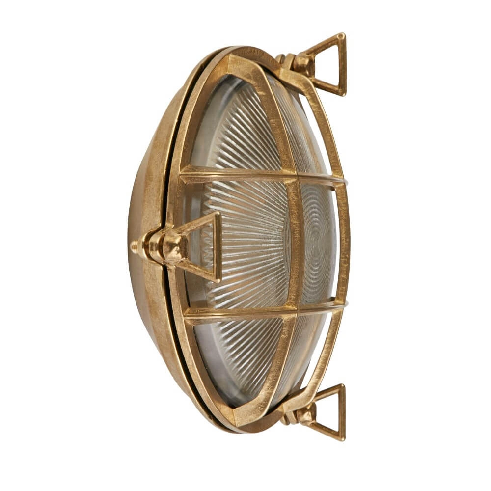 Klassieke wandlamp Bulkhead goud Searchlight 5053423247403