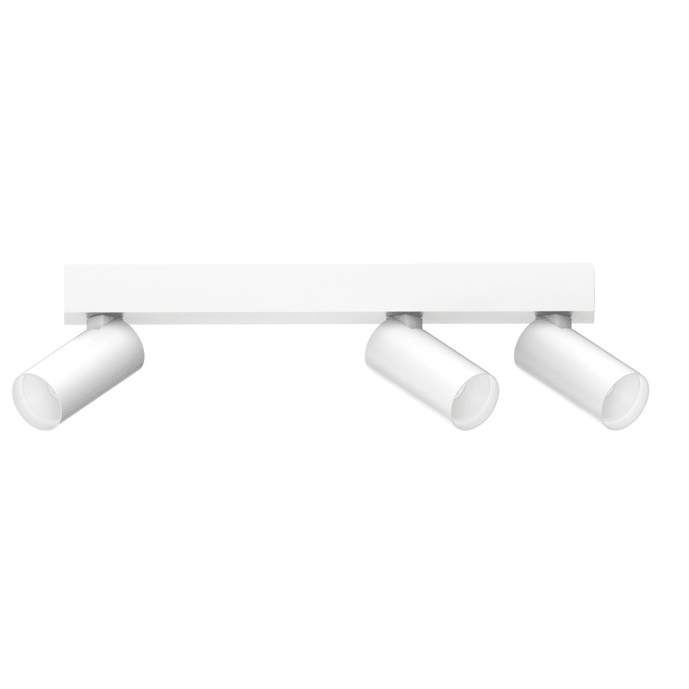 3-lichts opbouwspot Tevo Mini wit