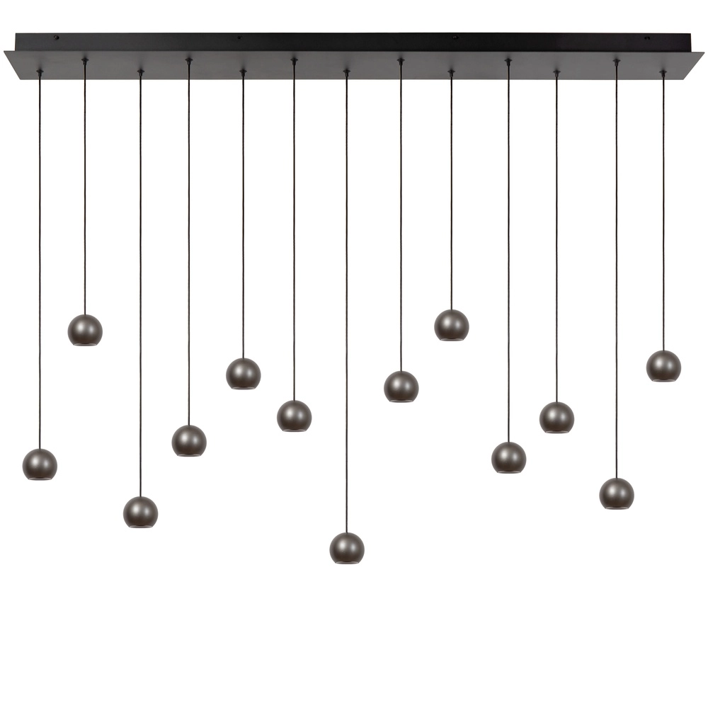 Design hanglamp Montana 13-lichts grijs Premium by Lucide 5411212680143