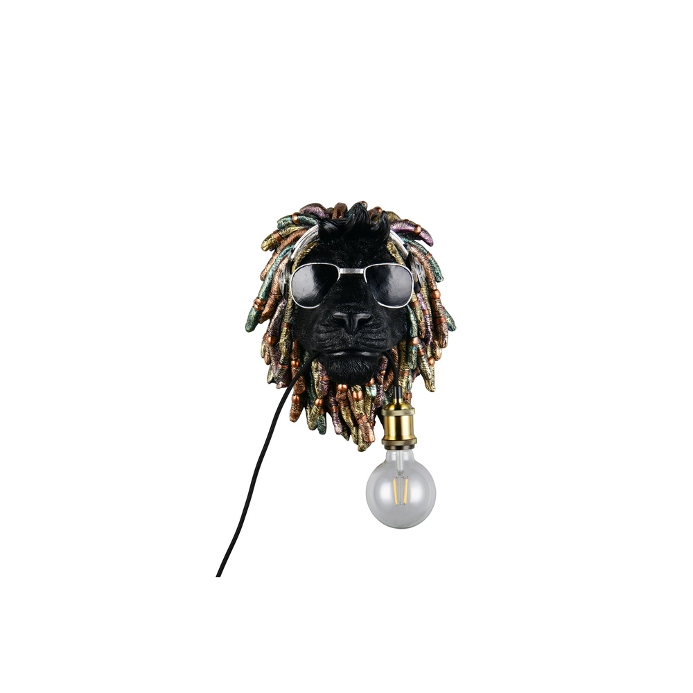 Wandlamp Leo zwart Trio 4017807677911