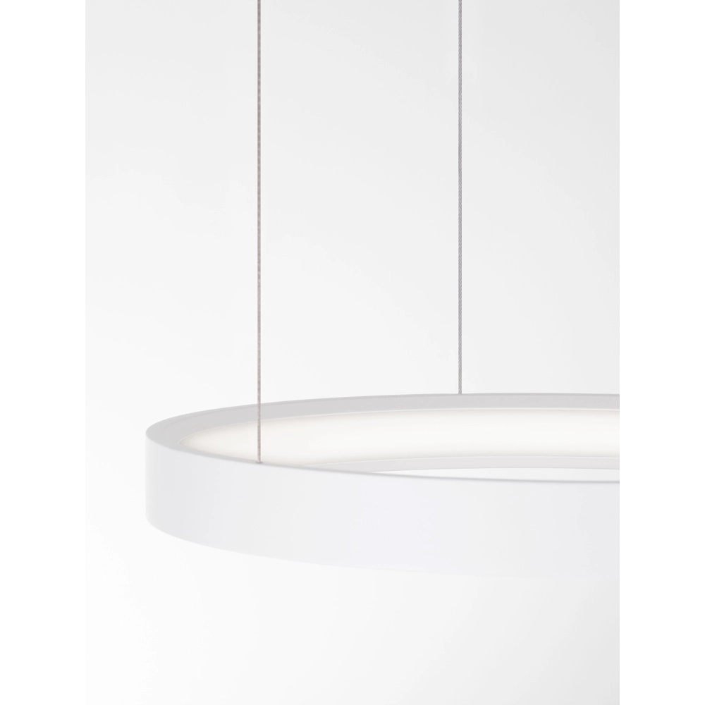 Ronde hanglamp Perrine wit Ø 40cm Lyora 5212017438386