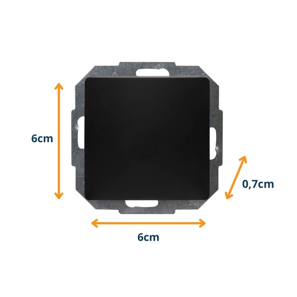 Wisselschakelaar Paris zwart Lyora 4008224656818