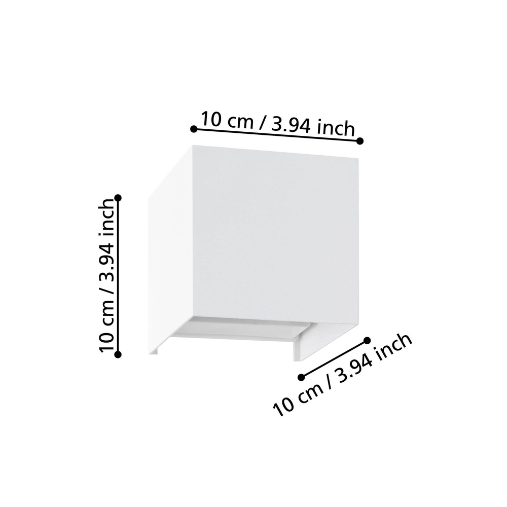 Led wandspot Valmontone up & down - wit Eglo 9008606315970