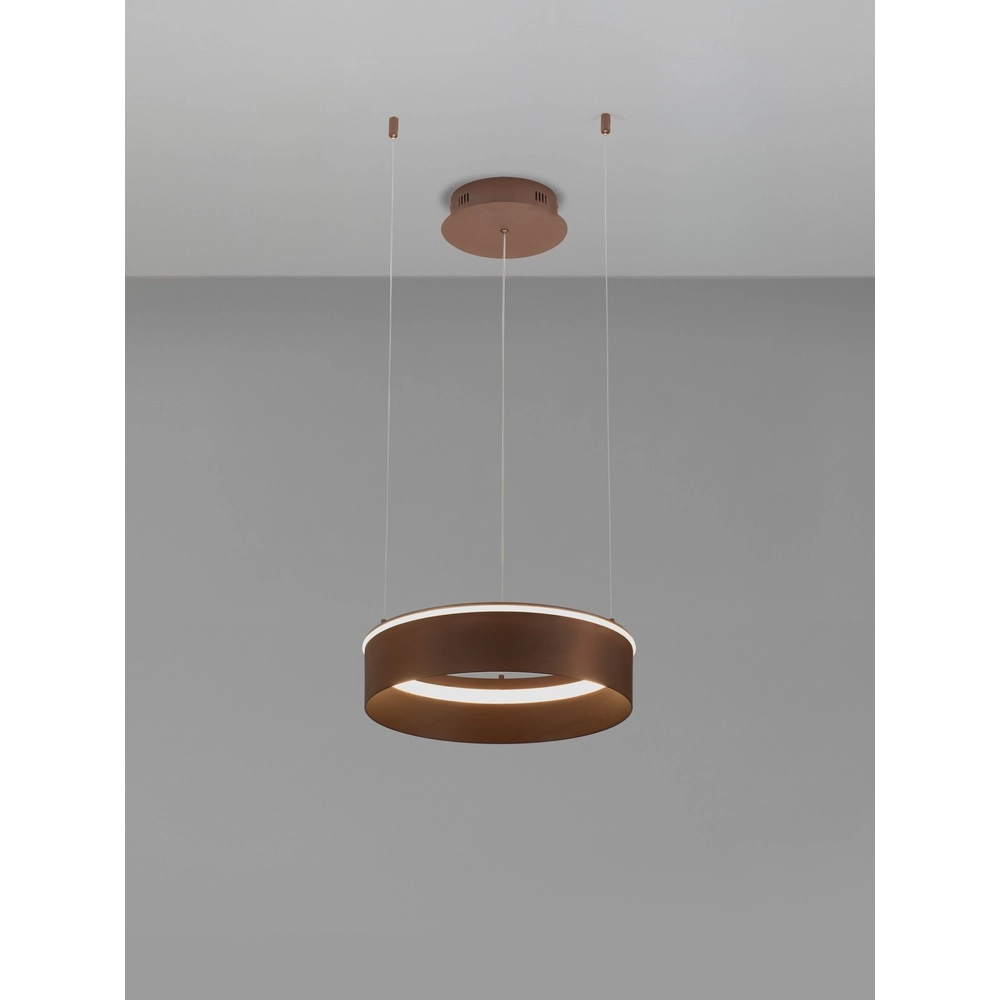 Moderne hanglamp Olivia bruin Ø 40cm Lyora 5212017494238