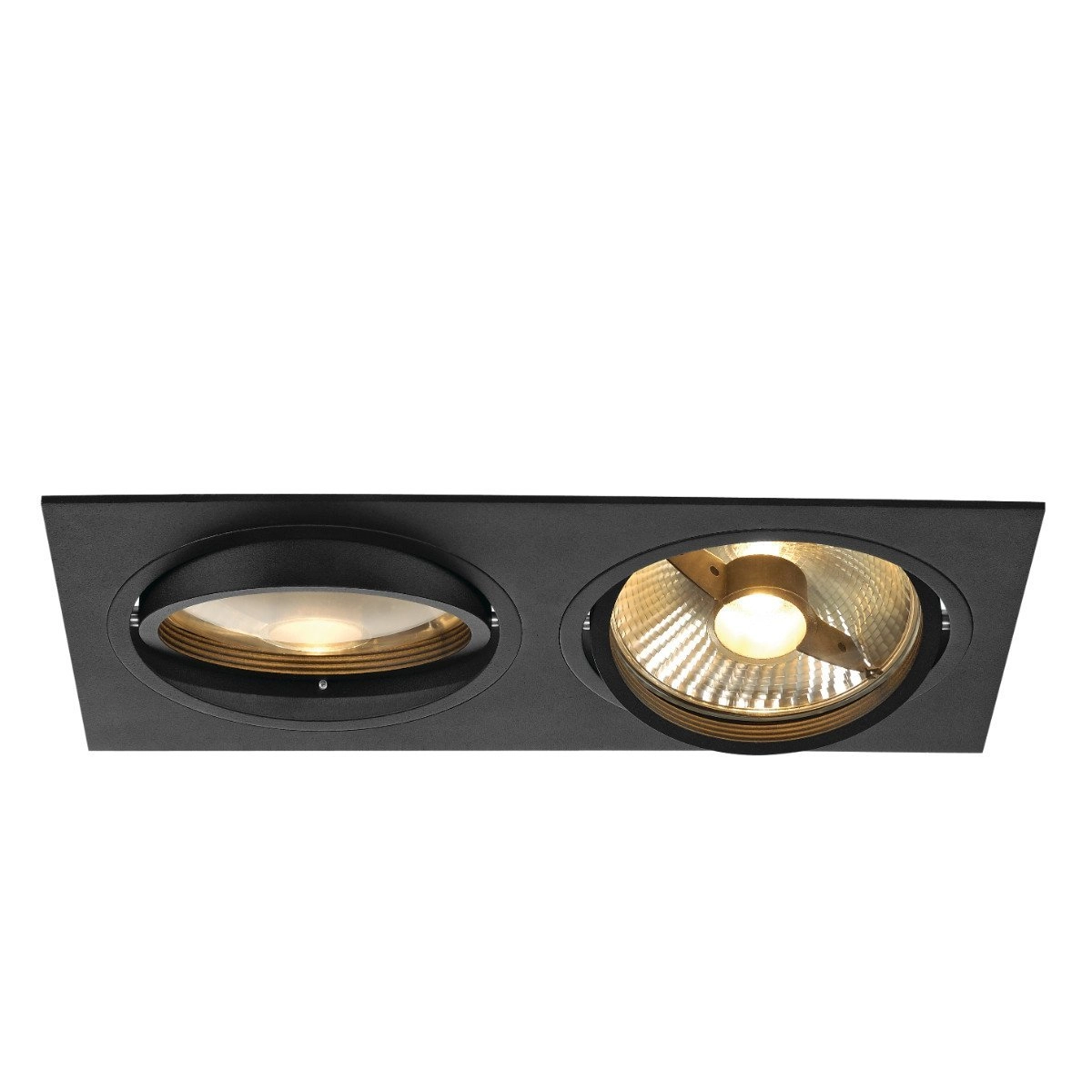 Inbouwspot New Tria ES111 2-lichts zwart met klemveren