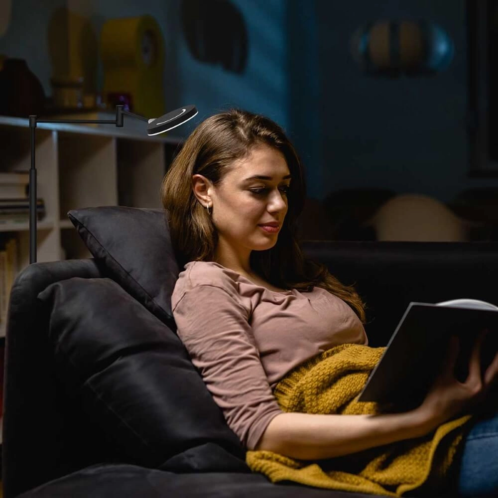 Oplaadbare led leeslamp Soleil zwart Steinhauer 8712746167009