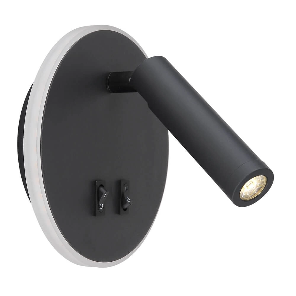 Strakke wandlamp Many zwart Globo 9007371419616