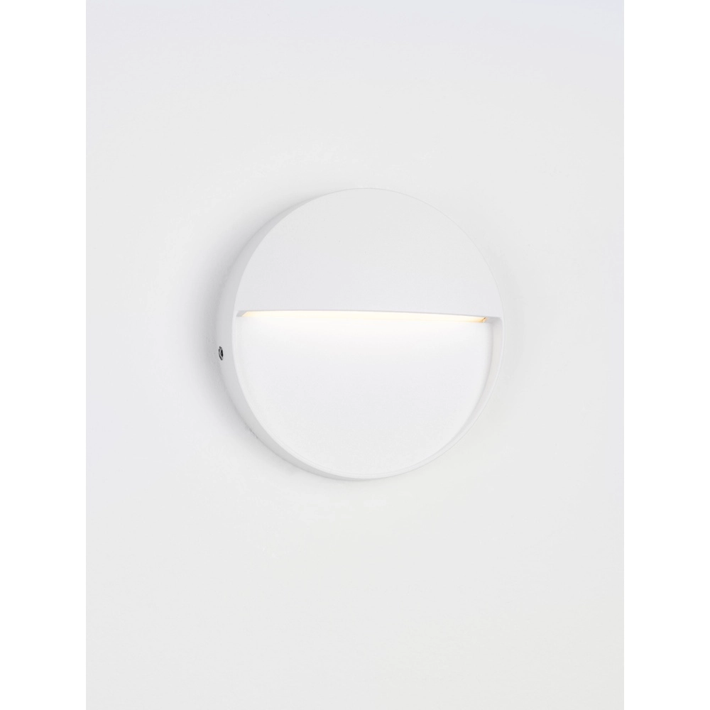 Ronde wandlamp Toby design wit Lyora 5212017453600