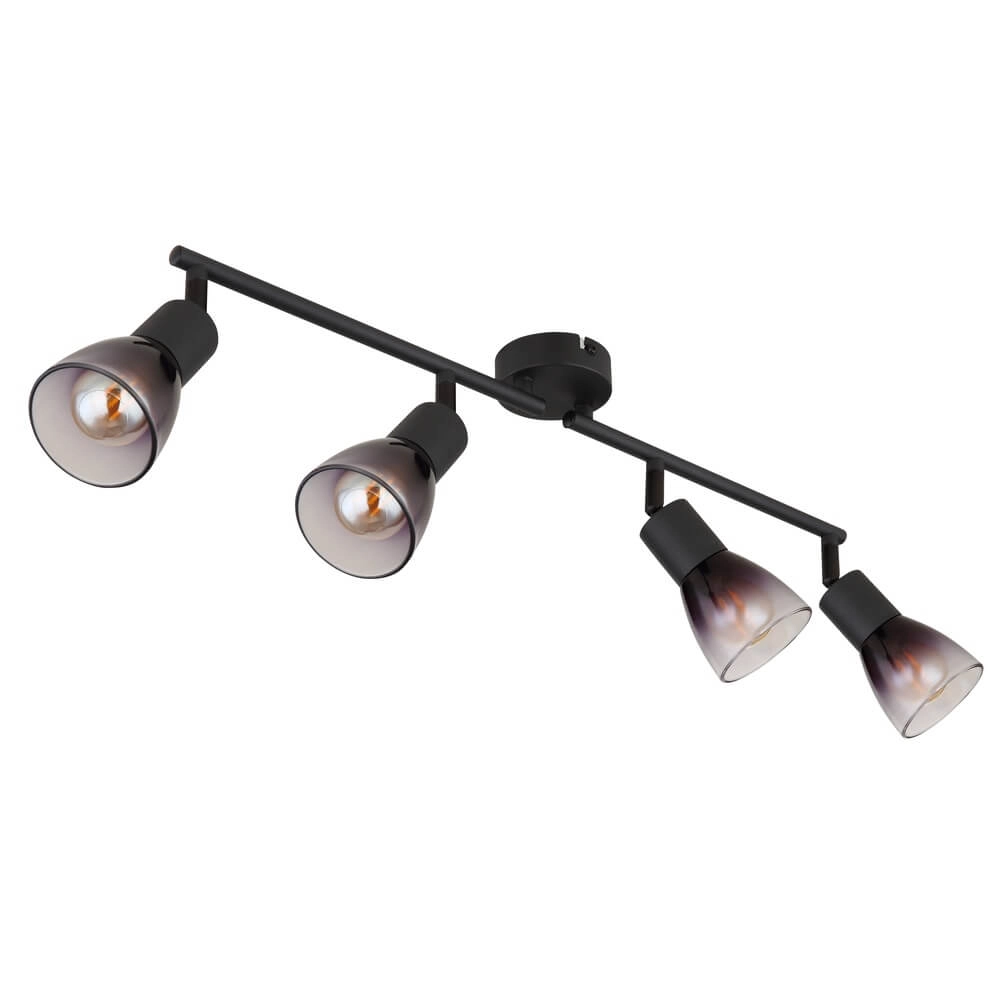 Zwarte plafondlamp Satella 4-lichts Globo 9007371458929