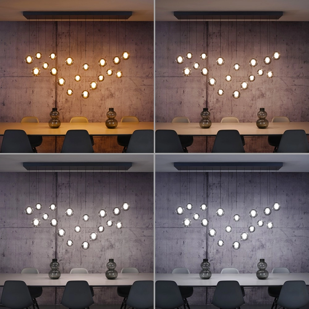 19-lichts hanglamp Pure Popup mystic grey Paul Neuhaus 4012248396698