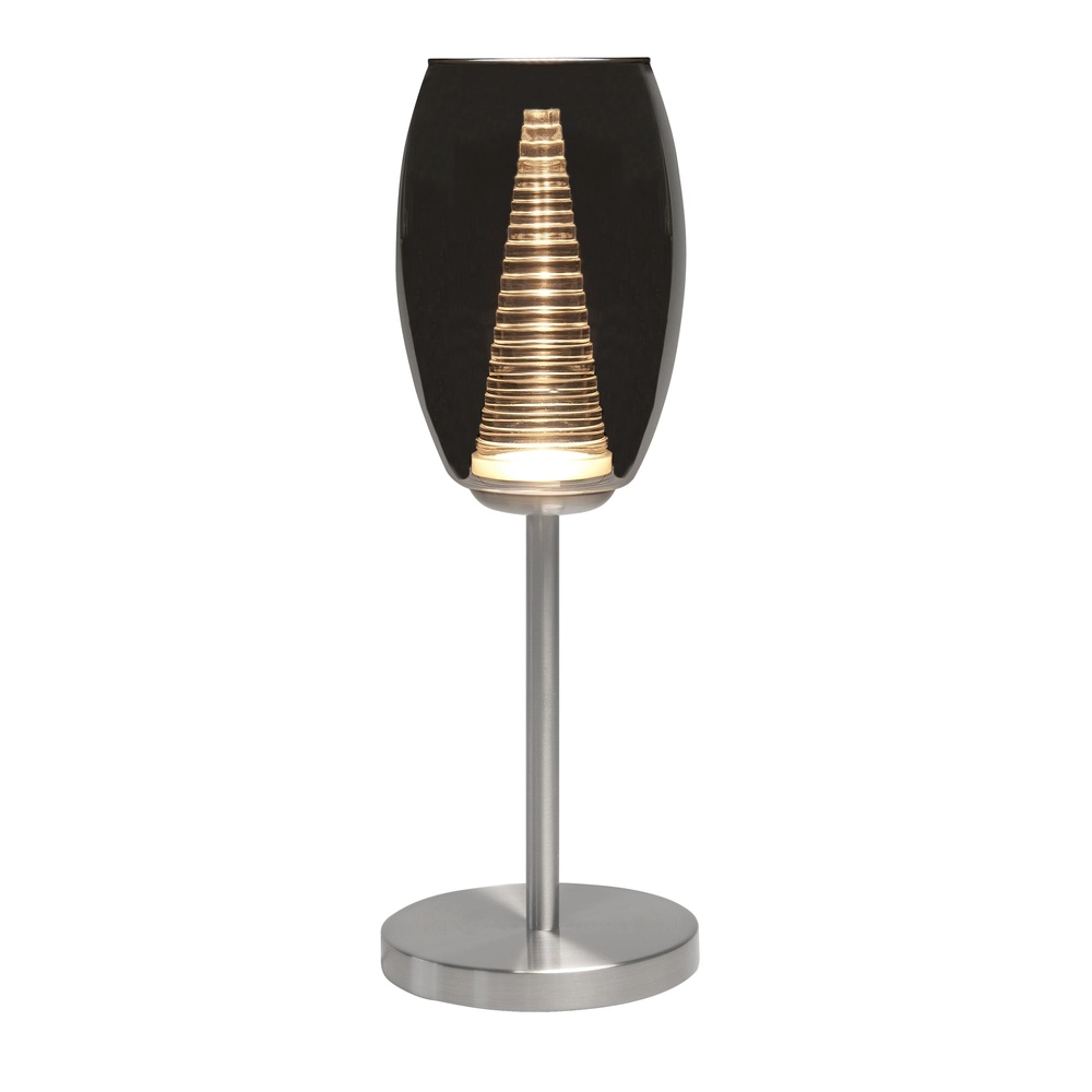 Tafellamp Nebula nikkel met smoke glas