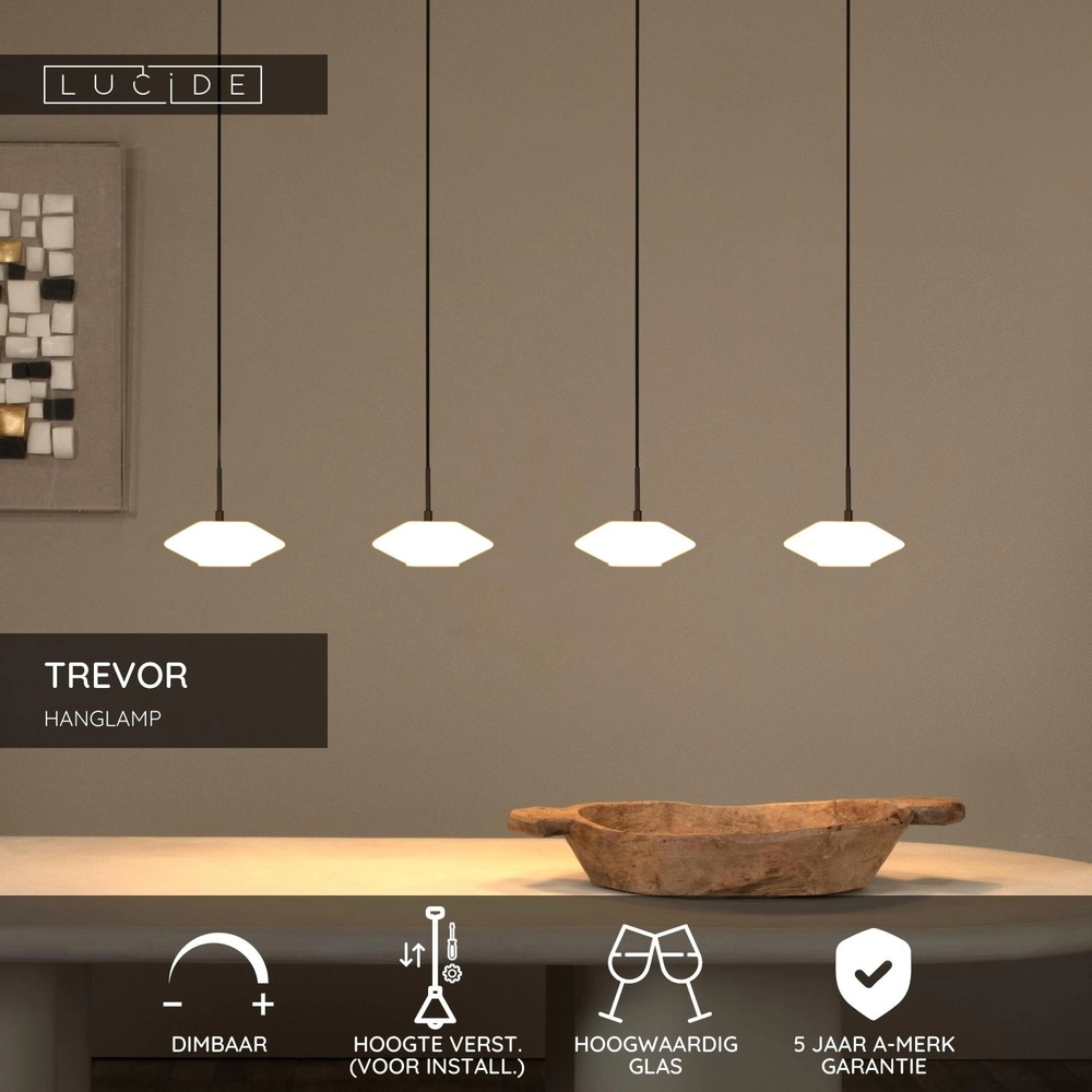 Hanglamp Trevor opaal Lucide 5411212251145