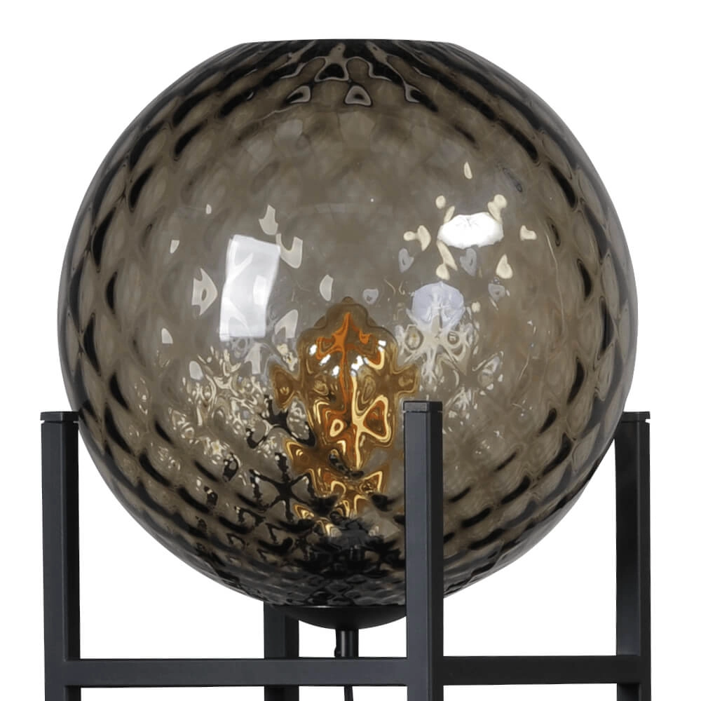 Vloerlamp Baloton met geribbeld glas Masterlight 8718121210841