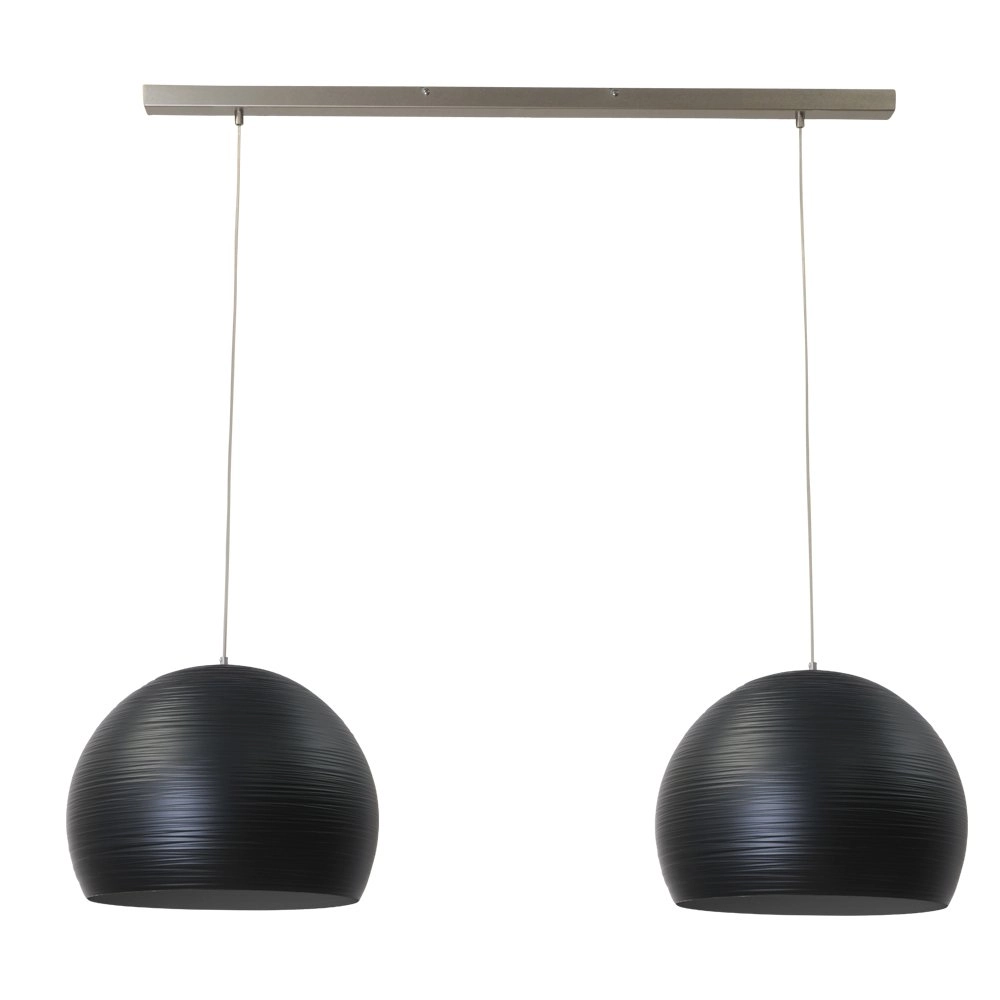 Zwarte eetkamer hanglamp Concepto 2x40 Zwarte eetkamer hanglamp Concepto 2x40