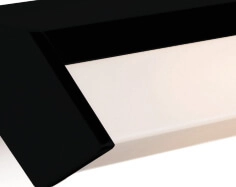 Spiegel wandlamp Mirror 88cm zwart Artdelight 8719831736515