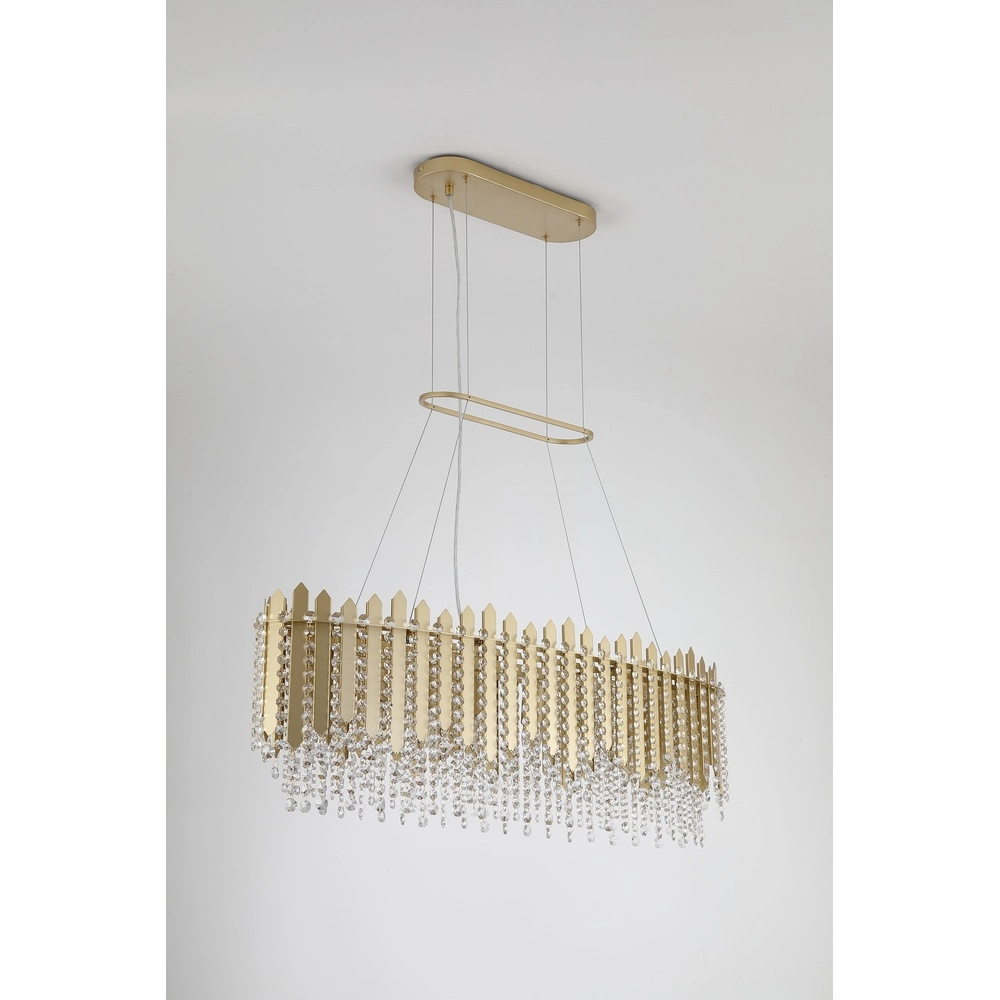 Hanglamp Spear goud ovaal Searchlight 5053423304205