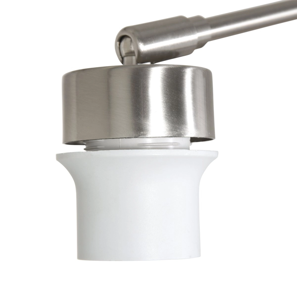 Wand Leeslamp Prestige Chic RVS met 30cm taupe lampenkap Steinhauer 8712746145779