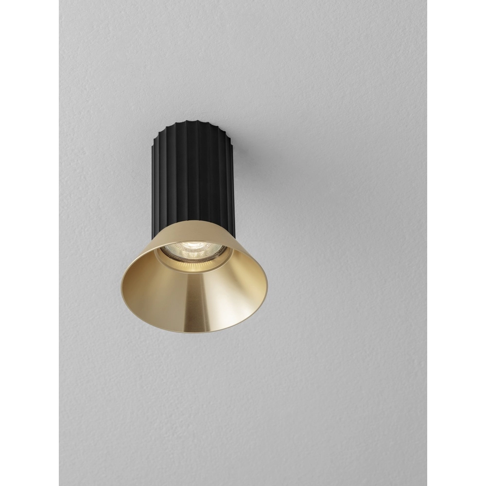 Plafondspot Luvia zwart met goud Lyora 5212017475497