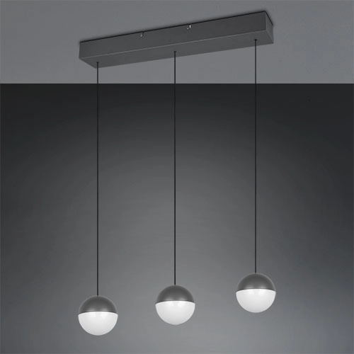 3-lichts hanglamp Senta antraciet Trio 4017807697858