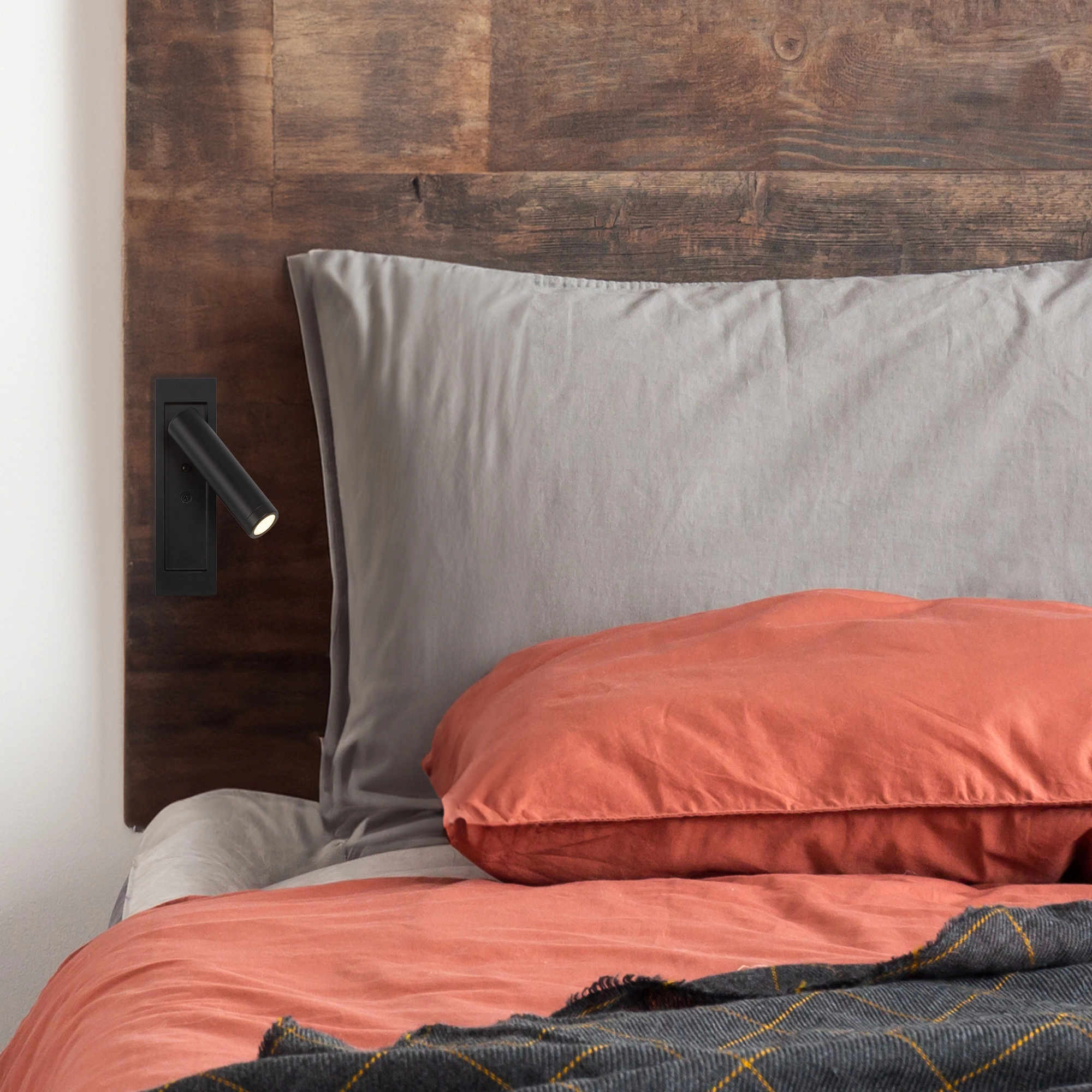 Bedlampje Marylebone inbouw zwart Lyora 5053423275895