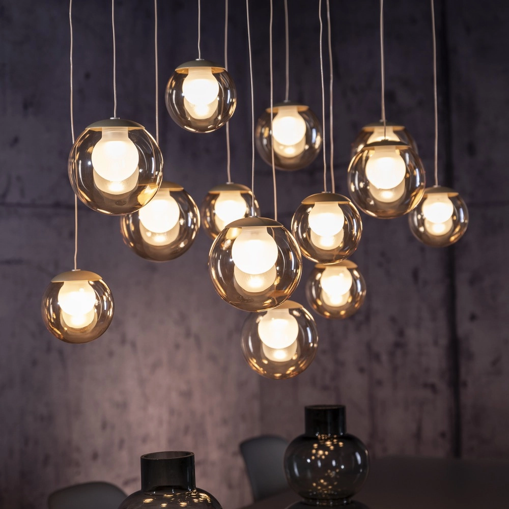 13-lichts hanglamp Pure Popup bronce Paul Neuhaus 4012248398319