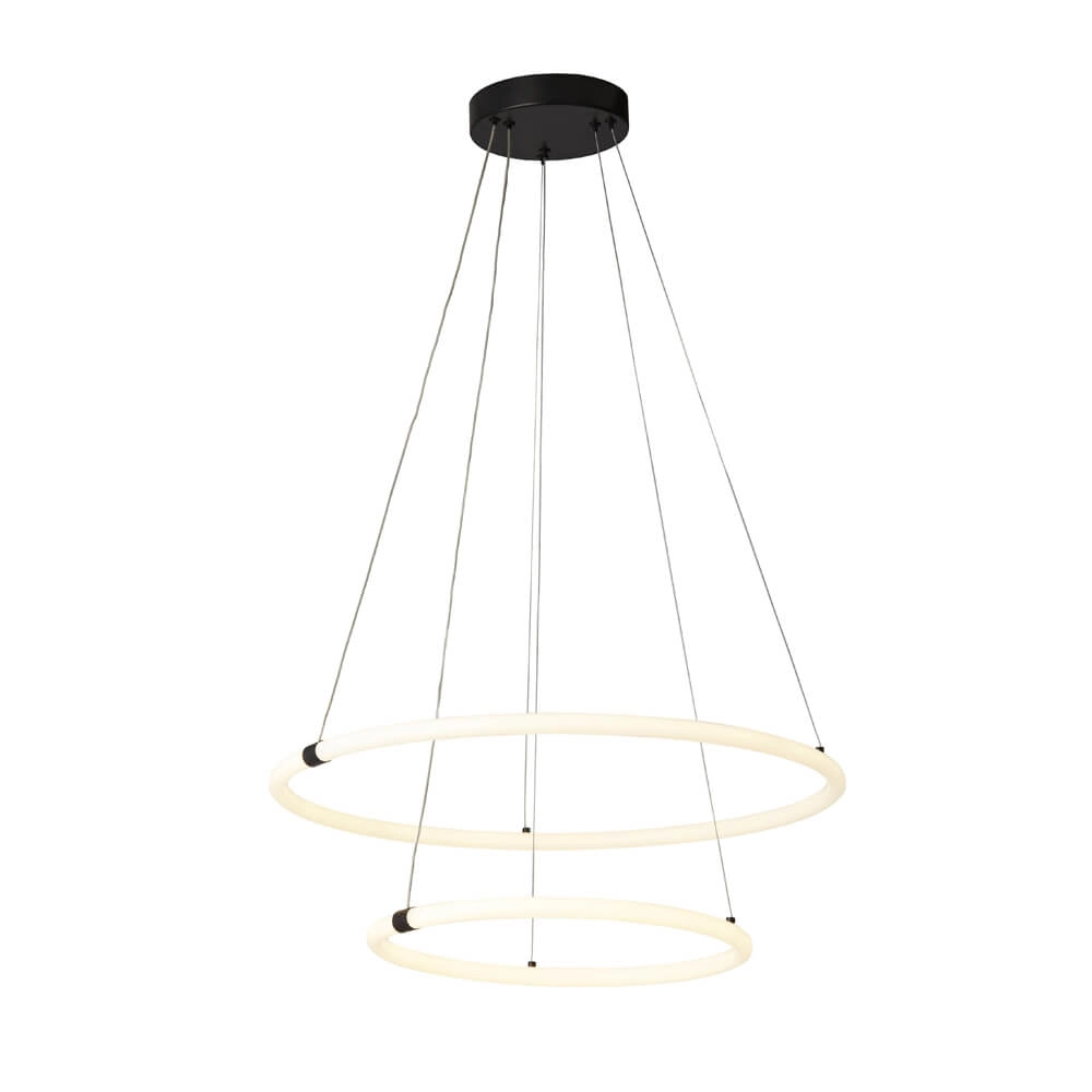 Hanglamp Revolve vide 2-rings zwart Hanglamp Revolve vide 2-rings zwart