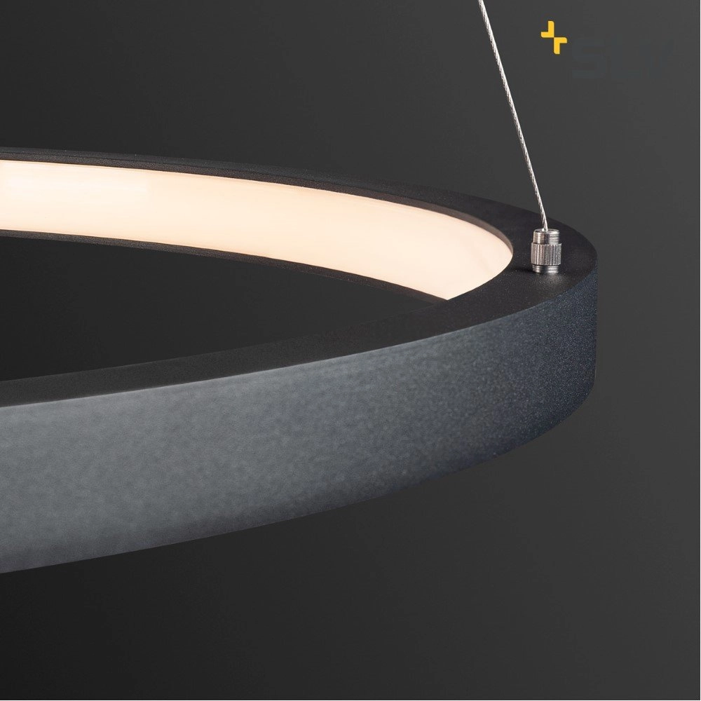 Led hanglamp One Ø 60cm dimbaar zwart SLV 4024163231039