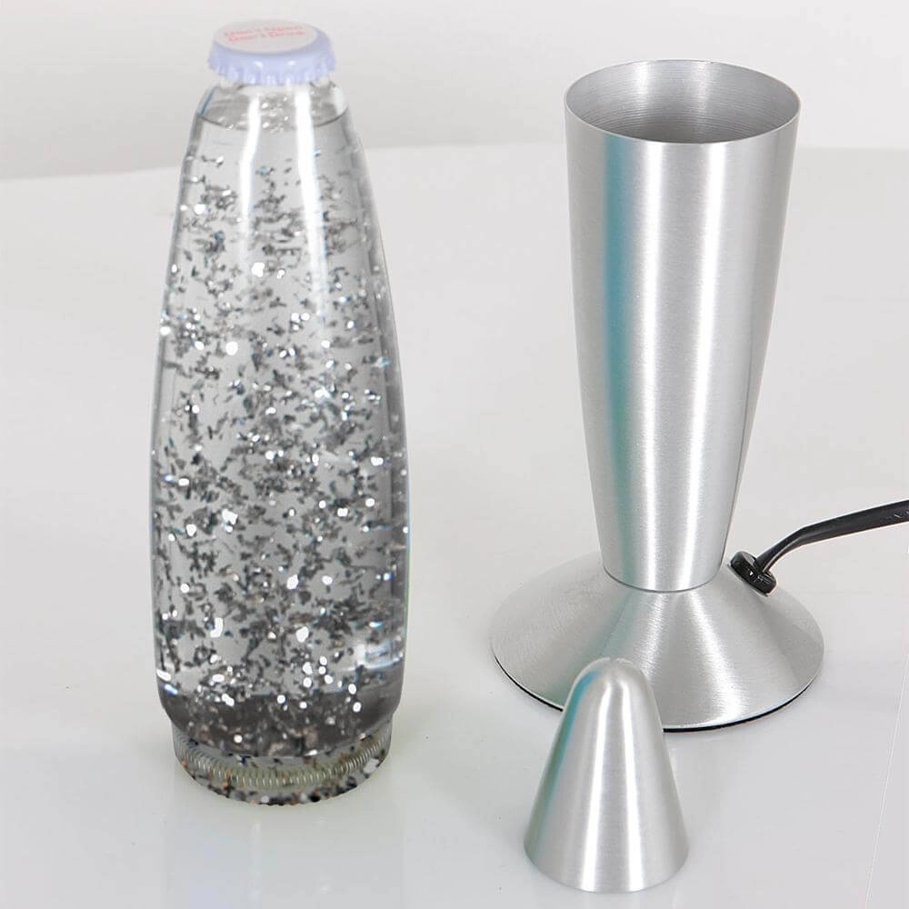 Lavalamp Volcan zilvergrijs Steinhauer 8712746177640