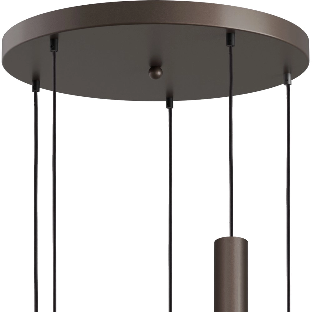 5-lichts hanglamp Opera Ø 50cm cacao Masterlight 8718121424316