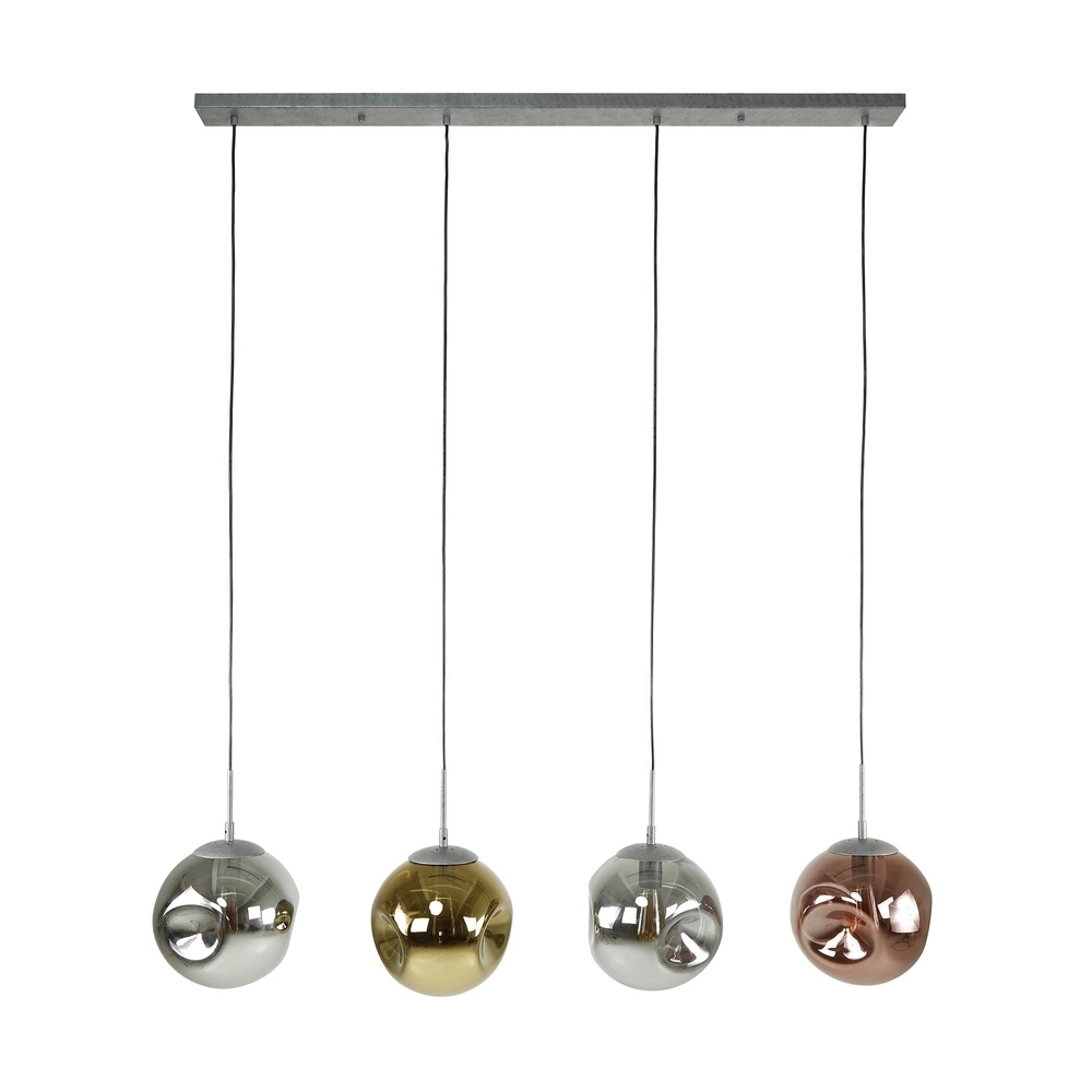 Glazen hanglamp Stellar 4-lichts - Ø 25cm Lyora 8716803511668