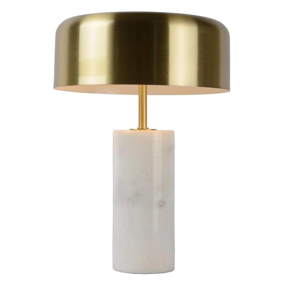 Tafellamp Mirasol wit met goud