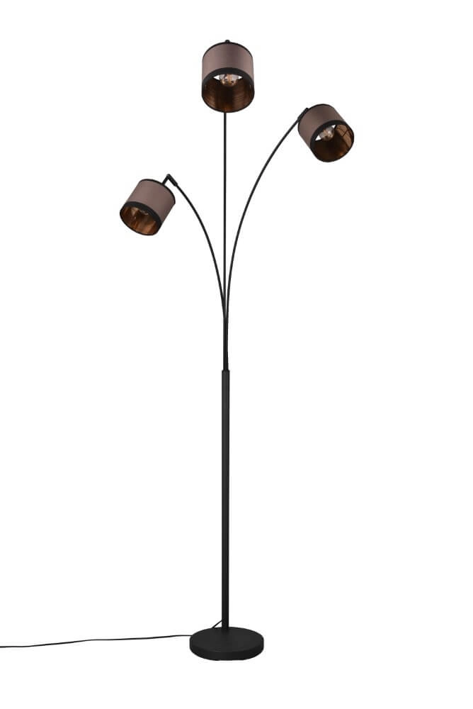 Staande lamp Davos taupe 3-lichts Trio 4017807574364