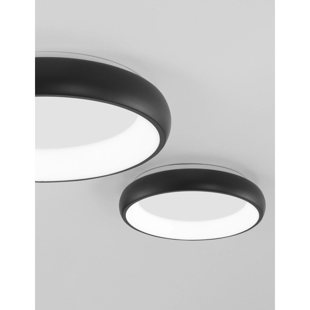 Plafondlamp Albi zwart Ø 41cm Lyora 5212017419514
