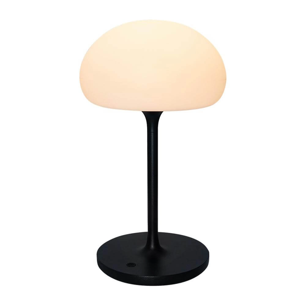 Tafellamp Sponge zwart met wit oplaadbaar Tafellamp Sponge zwart met wit oplaadbaar