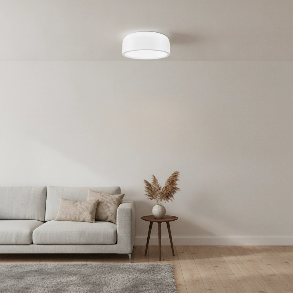 Design plafondlamp Perleto wit Ø 35cm