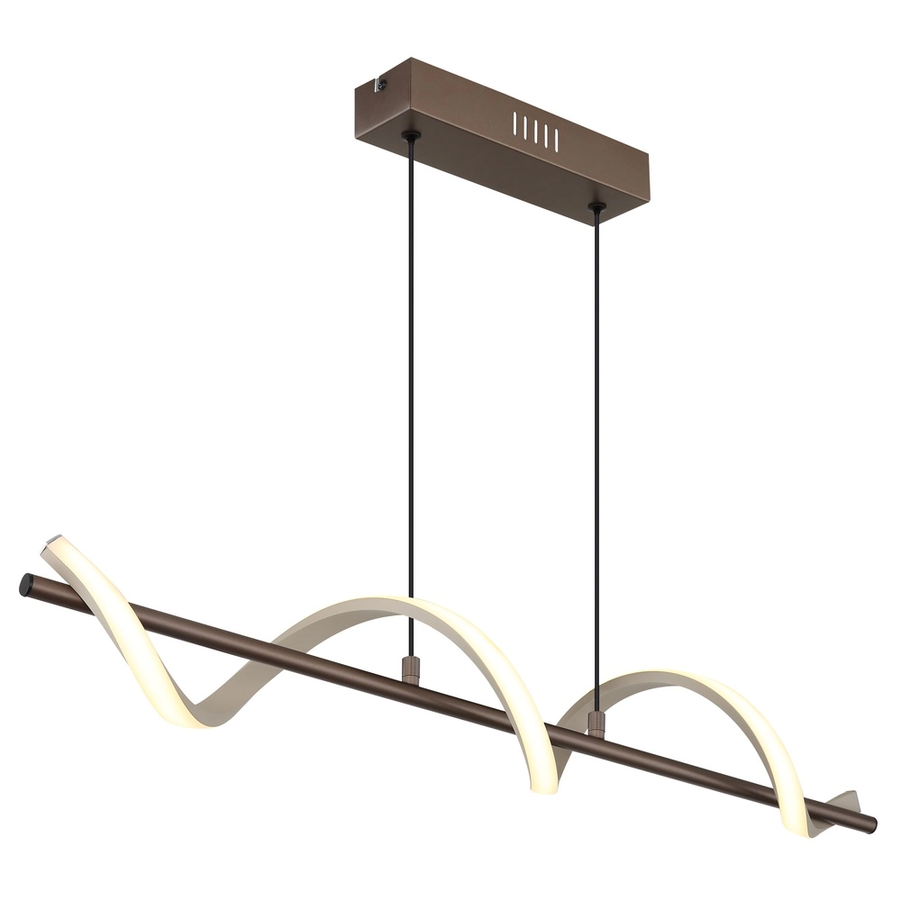 Hanglamp Spiro brons met zand bruin