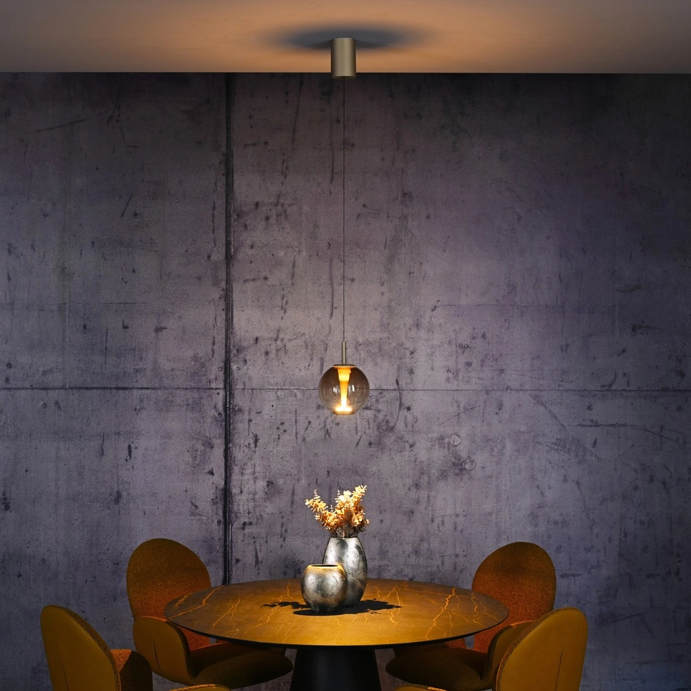 Led hanglamp Pure Infinity met amber glas - Ø 18cm Paul Neuhaus 4012248399040