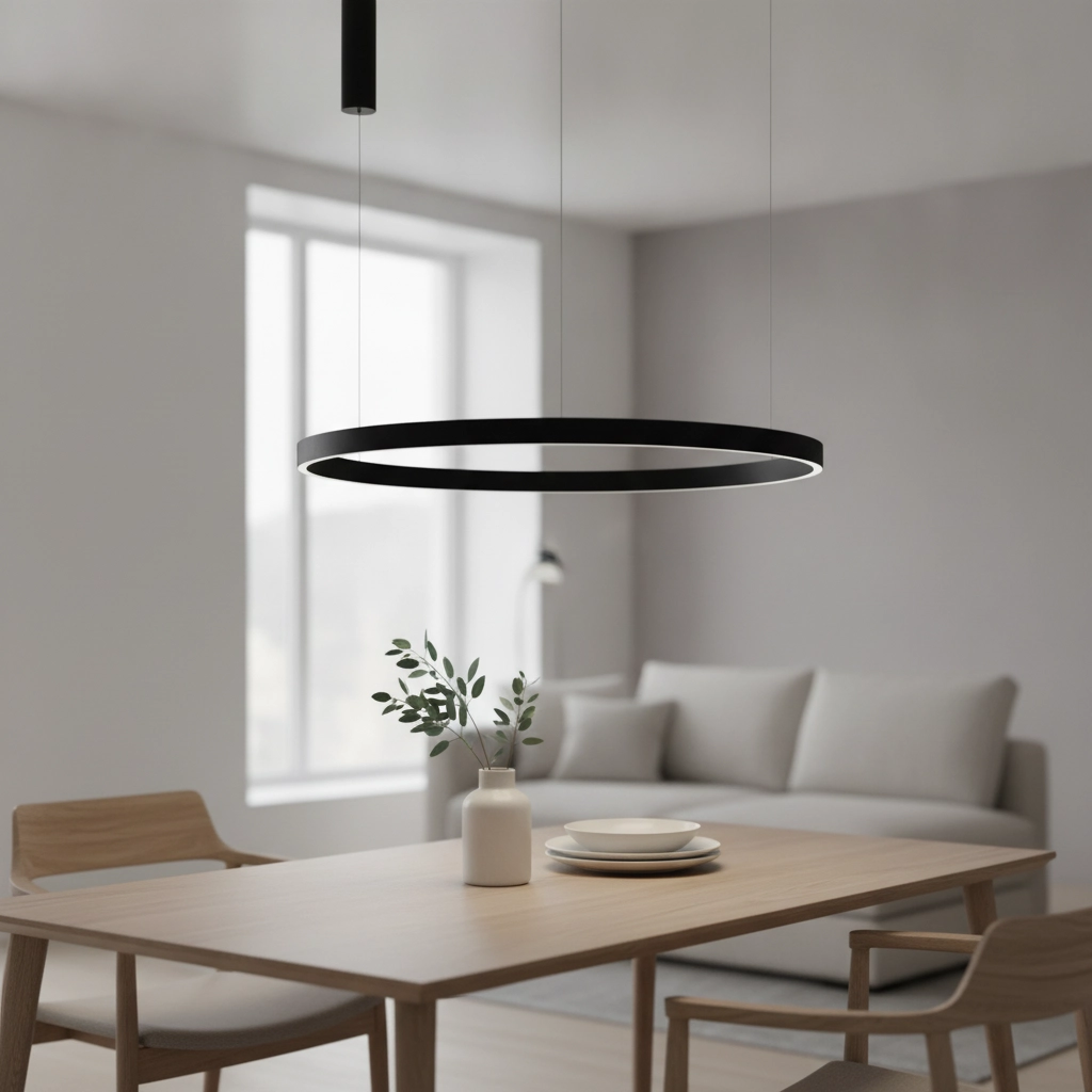 Zwarte hanglamp Elowen design Ø 98cm