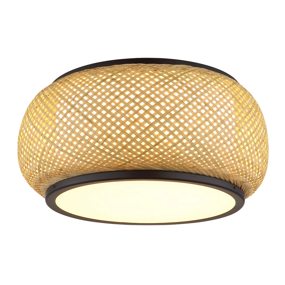 Plafondlamp Bambora met bamboe Ø 38cm Globo 9007371575794
