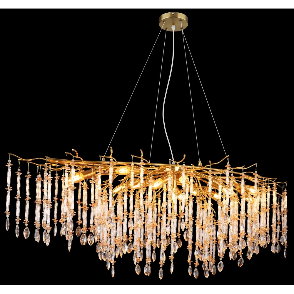 Hanglamp Gloria 150cm goud Globo 9007371572991