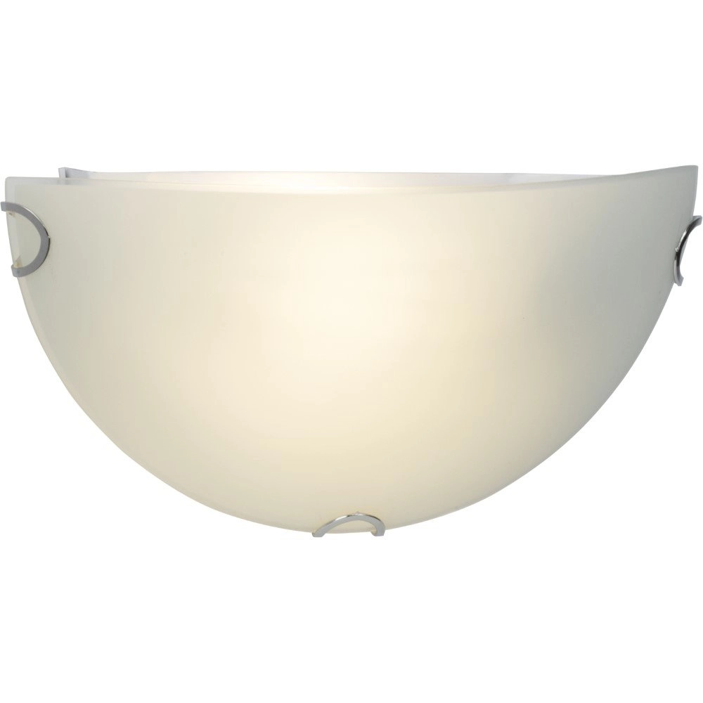 Vlakke wandlamp Melania 30cm matglas