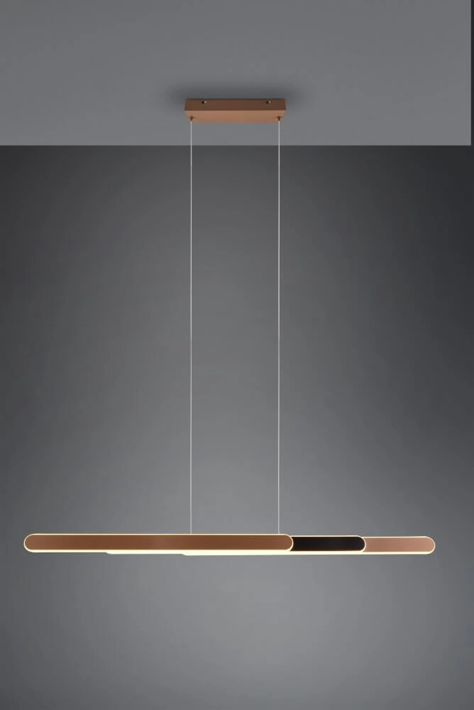 Hanglamp Helios 130cm bruin Trio 4017807577815