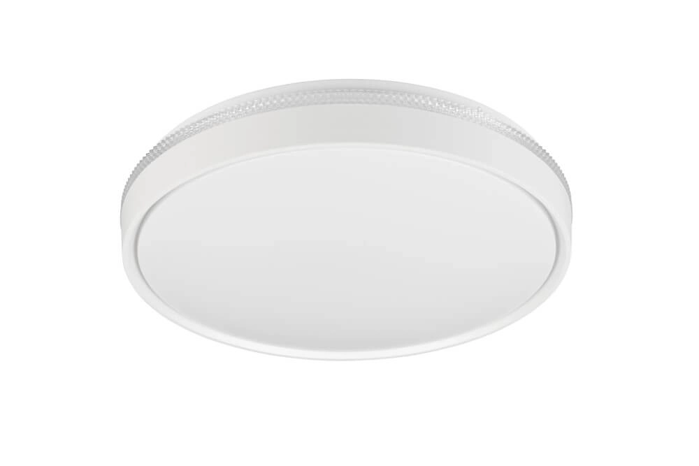 Witte plafonnière Spacy met afstandsbediening Trio 4017807612950