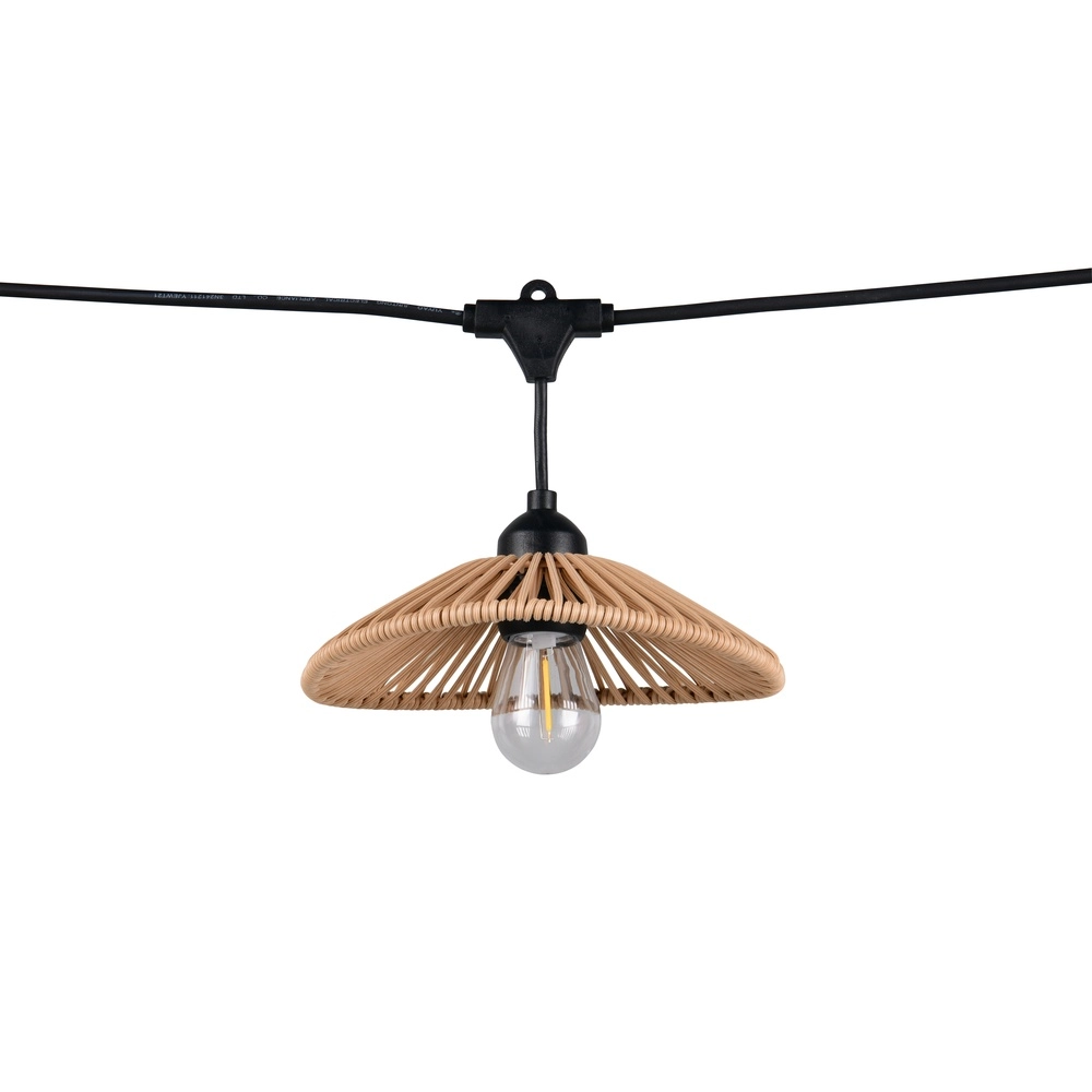 Lichtslinger Chain zwart met bruin 600cm Trio 4017807697612